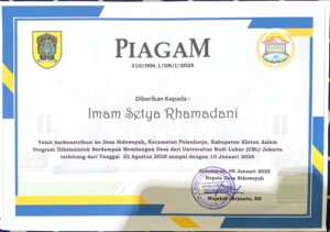 SERTIFIKAT DESA - MBKM